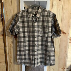 Red Head Button Down Shirt 100% Cotton